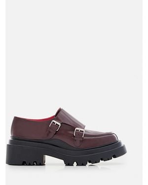 Plan C Loafers With Buckles - Purple
