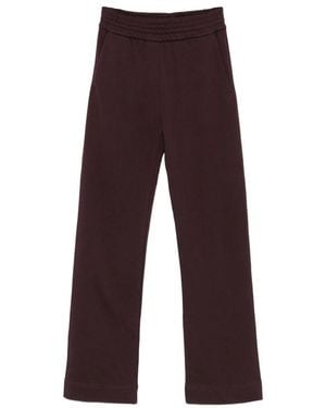 Dries Van Noten Straight Leg Cotton Track Pants - Purple