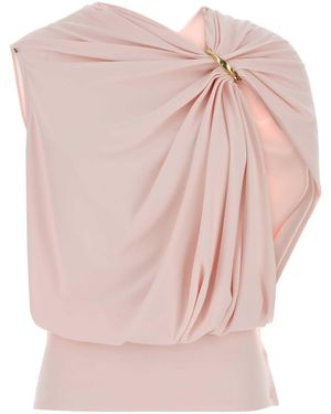 Sportmax Stretch Viscose Lacuna Top - Pink