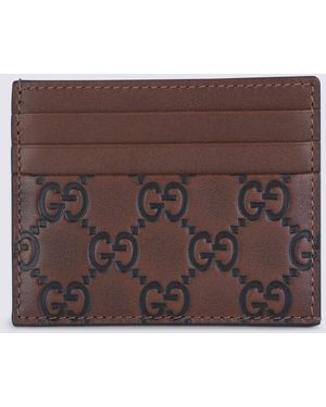 Gucci Wallets _Calf Skin - Brown