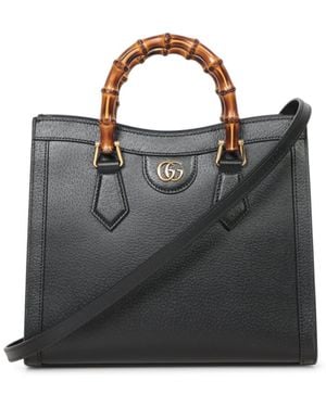 Gucci Diana Leather Bag - Black