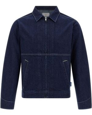 Gramicci Japanese Slub Jacket Cotton Down Jacket, Parka, Casual - Blue