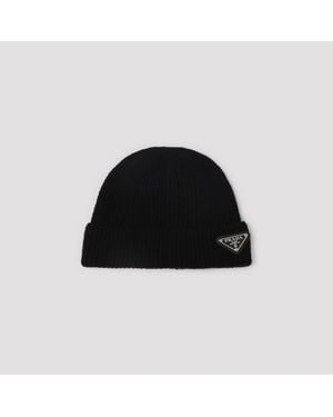 Prada Cashmere Hat - Black
