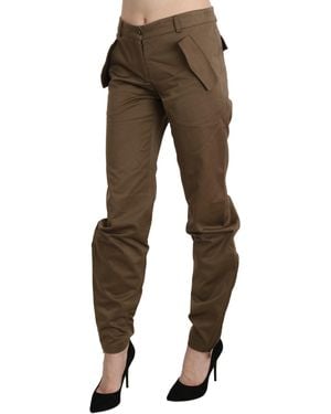 Ermanno Scervino Chic Mid Waist Straight Trouser - Black