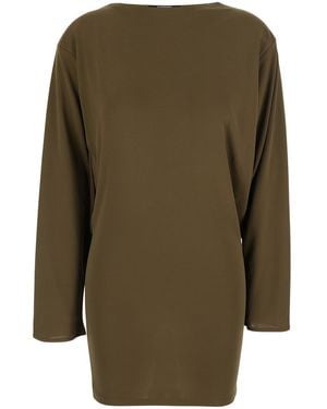 Jacquemus Dress La Robe Mistral With Thin Straps And V-Neck - Green