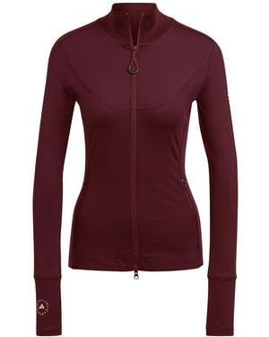 adidas By Stella McCartney Turtleneck Zip-Up Jacket - Red