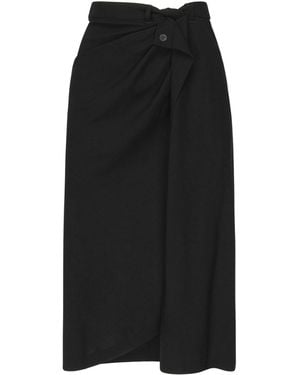Balenciaga Draped Tailored Skirt - Black