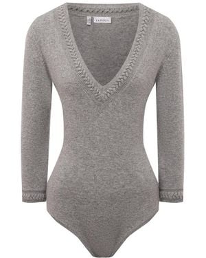 La Perla Wool Bodysuit Plm0056770 Clothing - Gray