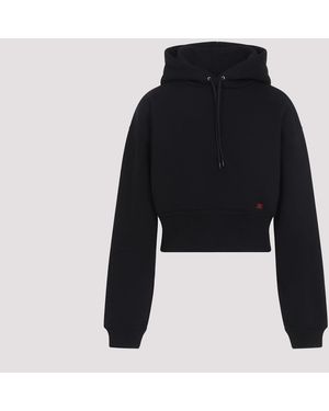 Celine Cropped Hoodie - Black