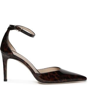 Stuart Weitzman With Heel Gloss Tortoise - Brown