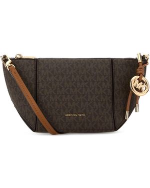 Michael Kors Printed Canvas Jordi Crossbody Bag - Brown