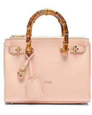 Liu Jo Liu Jo Bamboo-Handle Top Handle Satchel - Pink