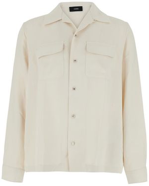 Amiri Shirt With Polar Collar Polyester - White