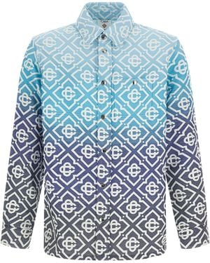 CASABLANCA Cotton Shell Jacket - Blue