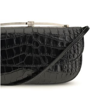 Tom Ford Shoulder Bag Crocodile-Print Leather Calf - Black