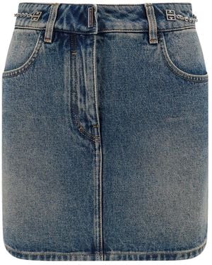 Givenchy Skirts Cotone - Blue