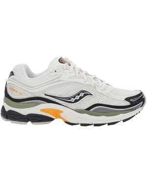 Saucony Omni 9 Low Top Sneakers With Perforated Design And Logo Patch On The Tongue - White