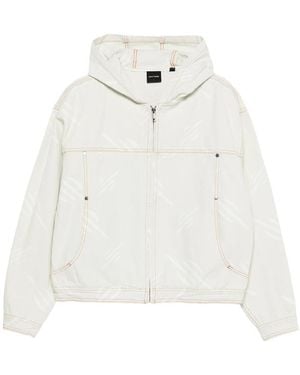 Daily Paper Hooded Patterned Jacket - White