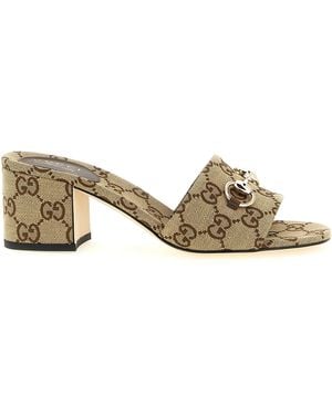 Gucci Cotton Slides Shoe - Metallic