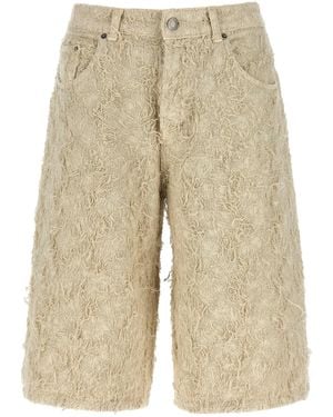 Haikure Bermuda Shorts Becky Fur Denim - Natural