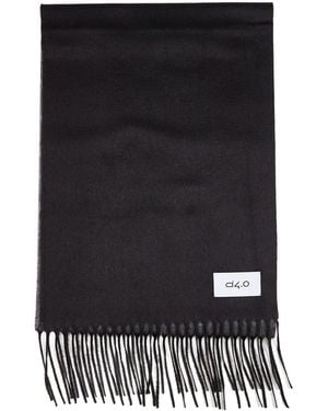 D 40 And Scarf With Fringes - Black