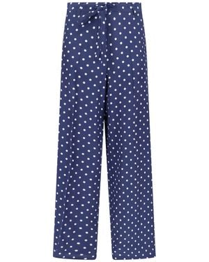 P.A.R.O.S.H. Silk Trousers - Blue