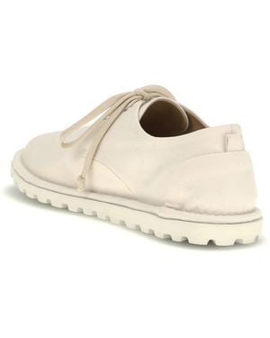 Marsèll Derby Lace-Ups Sancrispa Upper: Cotton Lace-Up Shoes - Natural