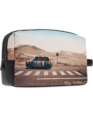 Paul Smith Clutch Bag With Print - Blue