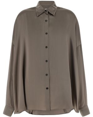 Dries Van Noten Silk Blouse - Brown