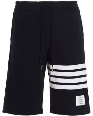 Thom Browne 4 Bar' Bermuda Shorts - Blue