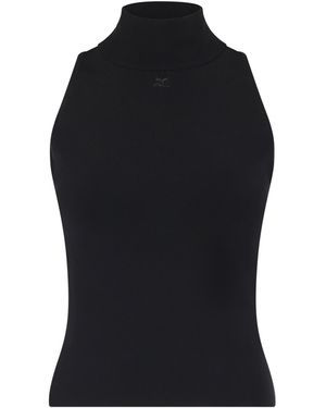 Courreges Top Viscose - Black