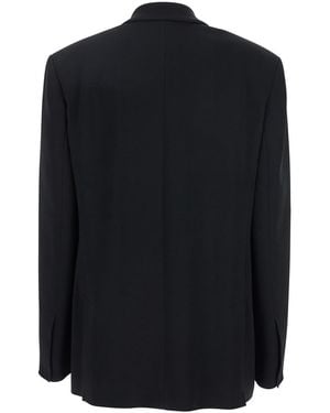 ジャケット Pinko FARAONA CADY SINGLE-BREASTED BLAZER WITH JEWEL BUTTON Pinko 'Faraona' Single-Breasted Jacket With Peak Revers in
