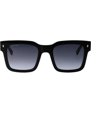 DSquared² Icon 0010-S 807 Acetate Sunglasses - Black