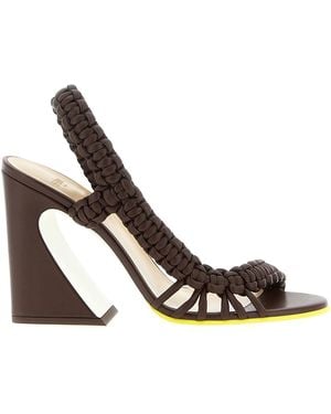 Fendi Arco' Sandals - White
