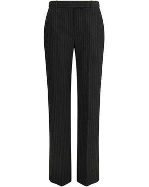 McQueen Wool Oves Aries Dress Trousers - Black