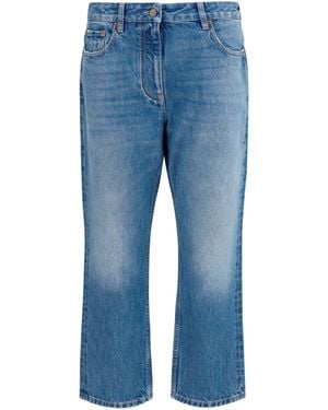 Valentino Straight-Leg Jeans Cotton - Blue