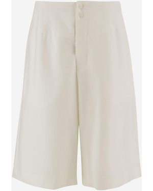 Jacquemus Short Trousers Moisson Wool - White
