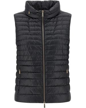 Moorer Villan Vest Polyester Gilet - Black