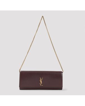 Saint Laurent Kate Clutch - Purple