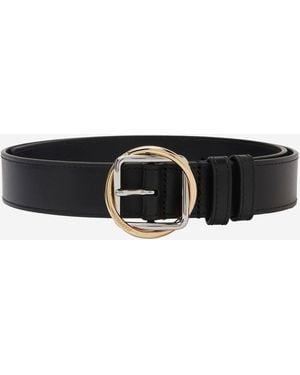 Jacquemus Salon Smooth Leather Belt - Black