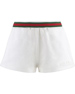 Gucci Cotton Shorts - White