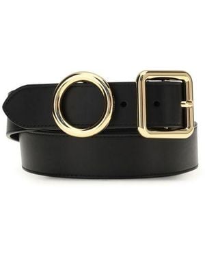 Jacquemus Leather Regalo Belt - Black