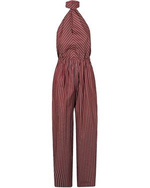 ANDAMANE Amber- Backless Jumpsuit Abito - Red