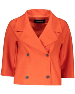 Fabiana Filippi Double-Breasted Short Blazer - Orange