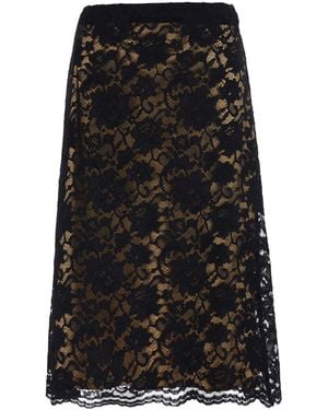 Le Plain Skirt A-Line Lace - Black