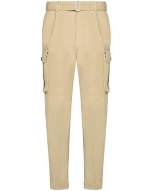 DSquared² Hunter One Pleated Trousers - Natural