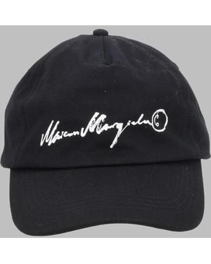 MM6 by Maison Margiela Logo Cotton Baseball Cap Hat - Blue