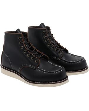 Red Wing Flat Shoes Calf Leather/Rubber Sole - Black