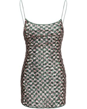 Oséree Sequins Chess Mini Dress Polyester - Multicolour
