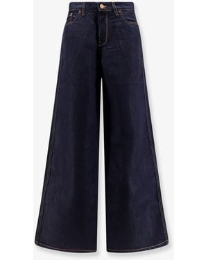3x1 The Silk Kat Jeans With Contrasting Stitching - Blue